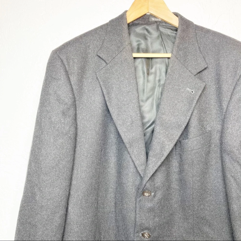 Oscar De La Renta Menswear Cashmere Black Blazer